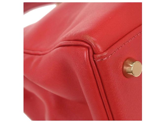 Hermès Kelly Red Swift mit Gold Hardware 32 Rot - Ansicht 6