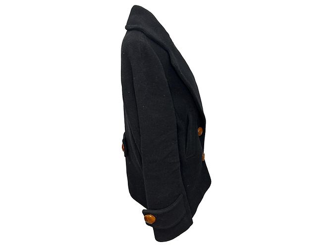 Abrigo de botonadura sencilla See by Chloé en lana negra Negro - vista 10