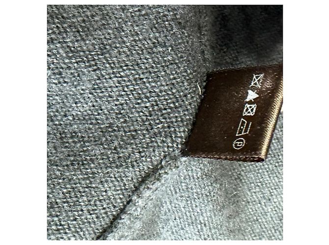 Loro Piana Strickjacke offen aus grauem Kaschmir - Ansicht 6
