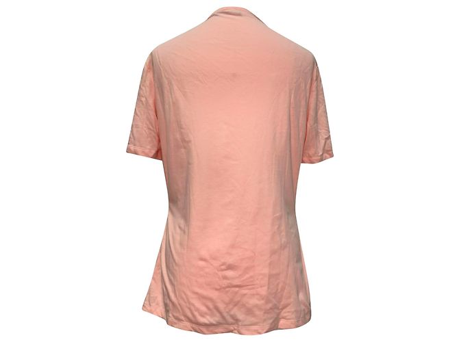 Camiseta Balmain con recortes y botones decorados en algodón melocotón - vista 3