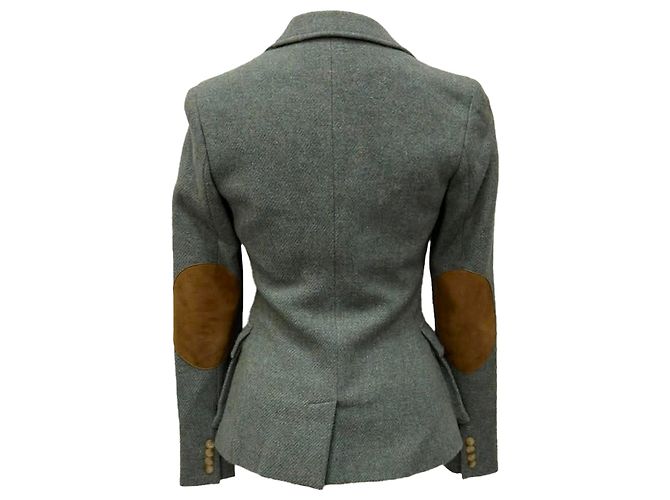 Ralph Lauren Elbow Patch Balzer with Pockets in Olive Wool Green Olive green - view 3