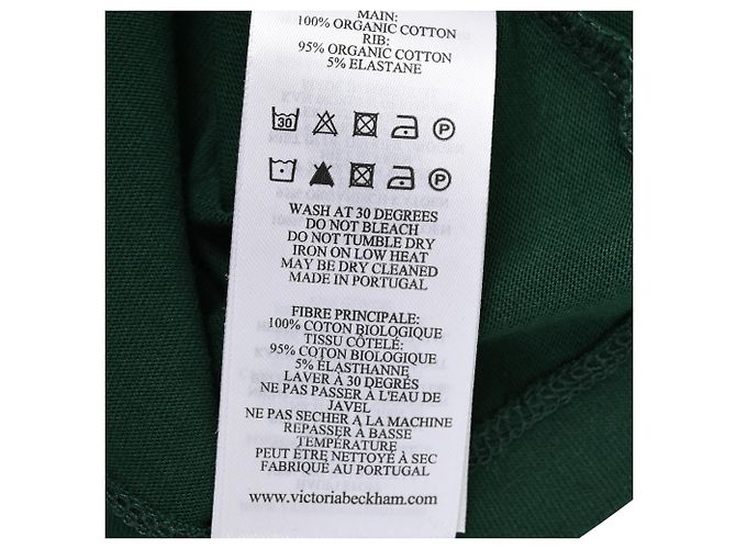 Camiseta estampada VVB Victoria Beckham en algodón orgánico verde - vista 7