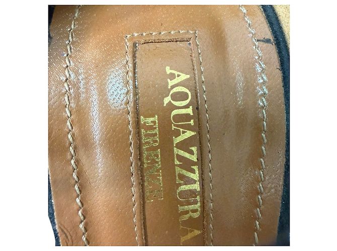 Décolleté Matilde 85 Aquazzura in scamosciato nero - vista 7