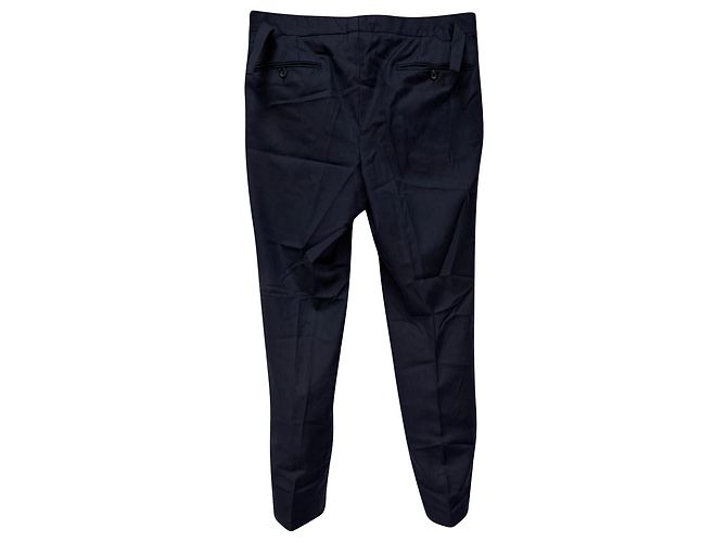 Completo gessato Tom Ford in lana blu navy - vista 6