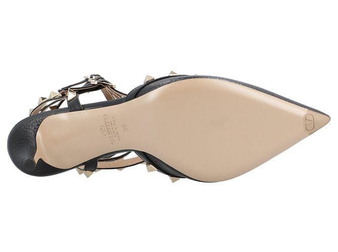 Valentino Garavani Décolleté Valentino "Rockstud" Nero - vista 4