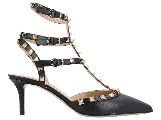 Valentino Garavani Décolleté Valentino "Rockstud" Nero - vista 6