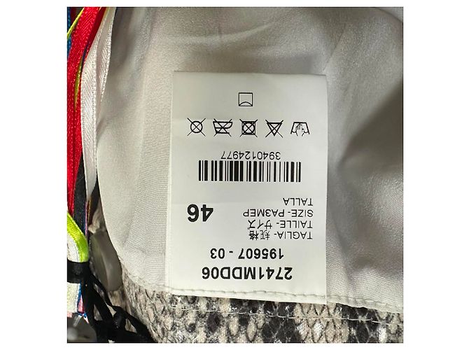 MSGM Minirock mit Schlangenprint und Rüschen aus Polyester in Grau - Ansicht 5