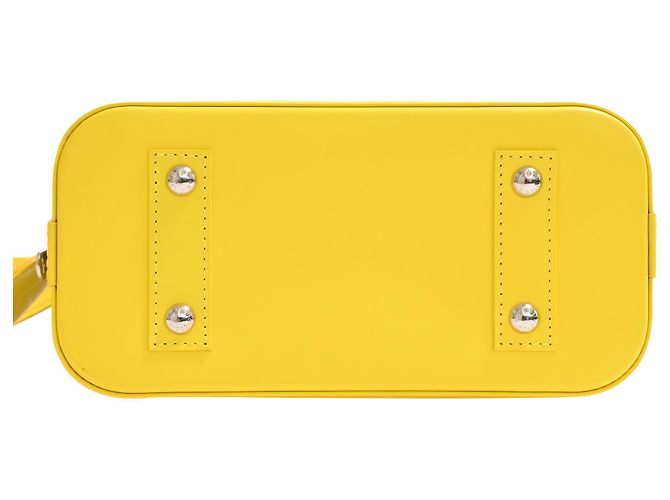 Borsa Louis Vuitton x Yayoi Kusama Alma BB in pelle Epi gialla Giallo Cammello - vista 4