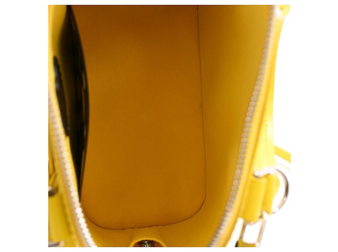 Borsa Louis Vuitton x Yayoi Kusama Alma BB in pelle Epi gialla Giallo Cammello - vista 5