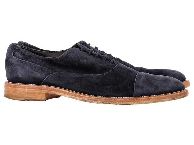 Scarpe Derby con lacci Tod's in scamosciato blu navy - vista 2