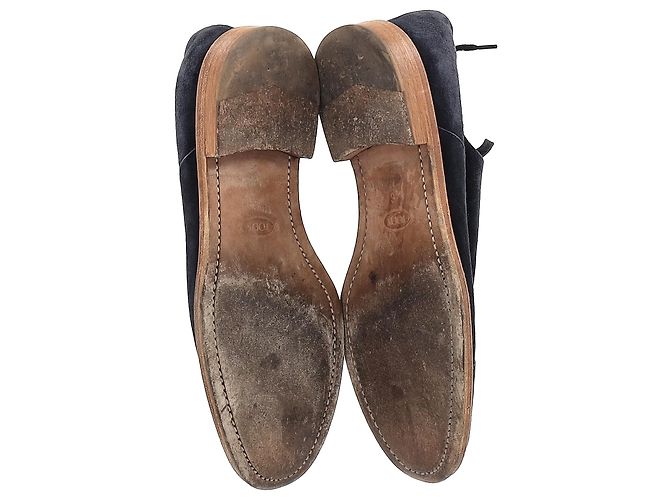 Scarpe Derby con lacci Tod's in scamosciato blu navy - vista 5