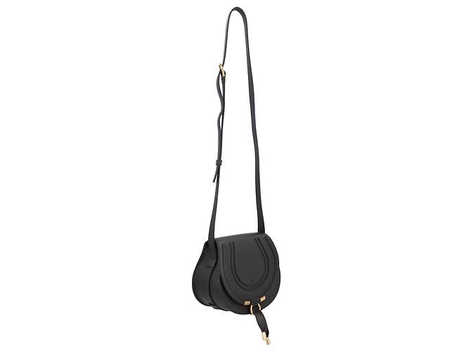 Chloé Marcie Small Saddle Bag Schwarz - Ansicht 3
