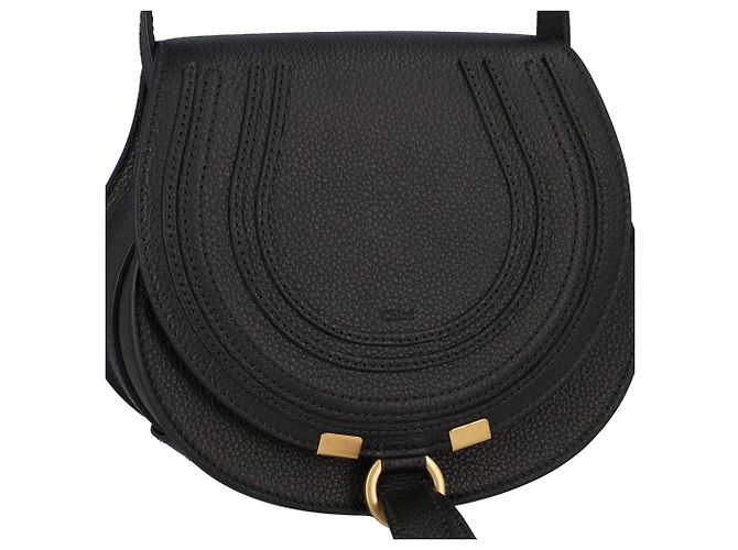 Chloé Marcie Small Saddle Bag Schwarz - Ansicht 4