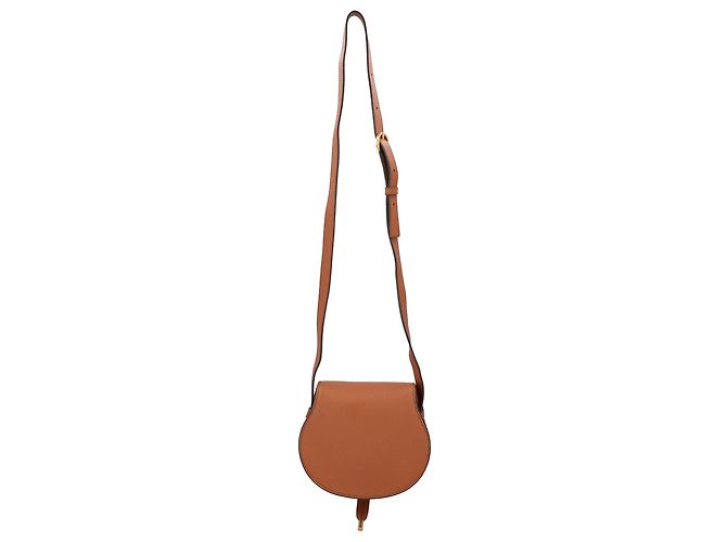 Borsa Marcie Small Saddle Bag Chloé Marrone - vista 3