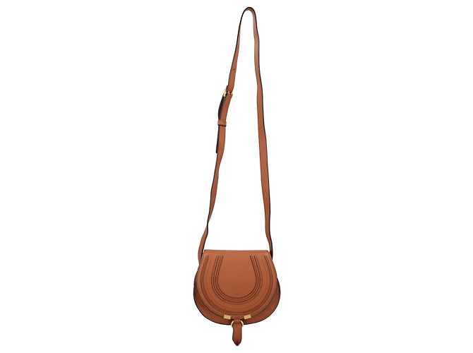 Borsa Marcie Small Saddle Bag Chloé Marrone - vista 5