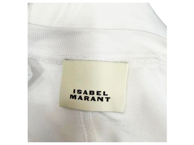 Camiseta Nayda Twisted en algodón blanco Isabel Marant - vista 4