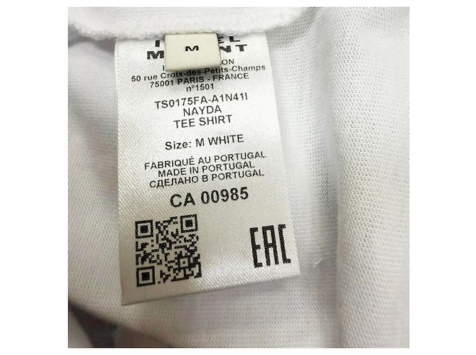 Camiseta Nayda Twisted en algodón blanco Isabel Marant - vista 5