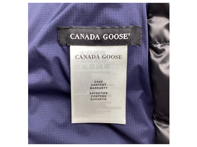 Giacca Lodge Canada Goose in poliammide blu navy - vista 5