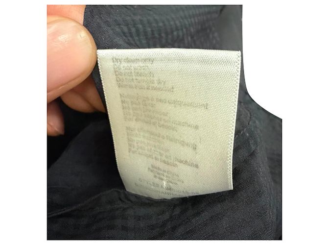 Anine Bing Texturierte Button-Down-Hemd aus schwarzer Viskose - Ansicht 6