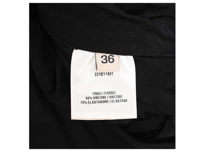 Body Alexandre Vauthier con scollo a V in viscosa nera Nero - vista 5