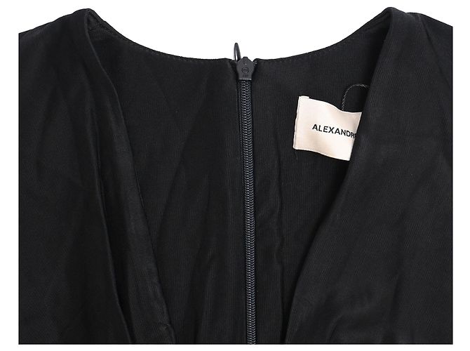 Body Alexandre Vauthier con scollo a V in viscosa nera Nero - vista 7