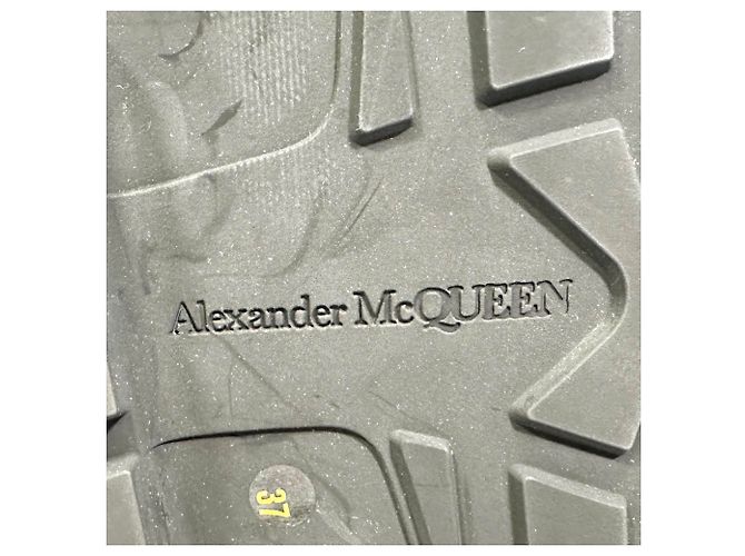 Alexander McQueen Tread Slick High-Top Sneaker aus Khaki-Canvas Grün - Ansicht 10