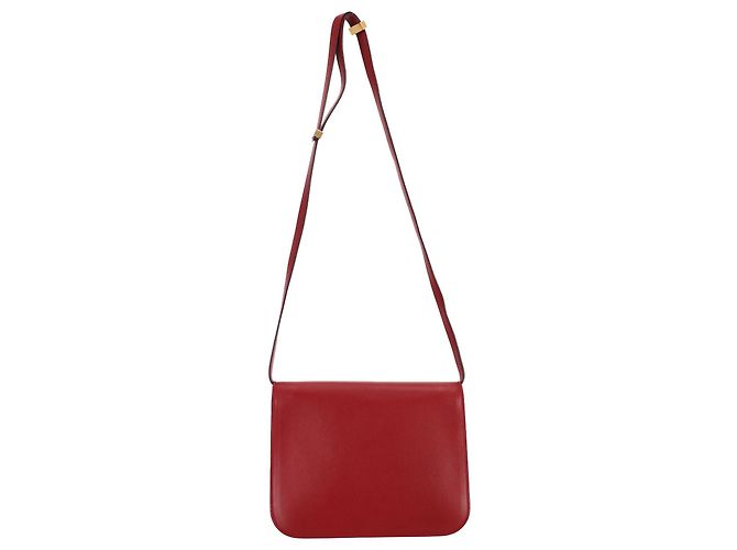Céline Borsa a tracolla Celine Medium Classic Box in pelle di vitello bordeaux Rosso Bordò - vista 3