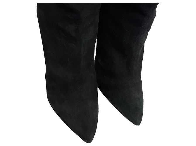 Stivaletti a punta in scamosciato nero Isabel Marant - vista 5
