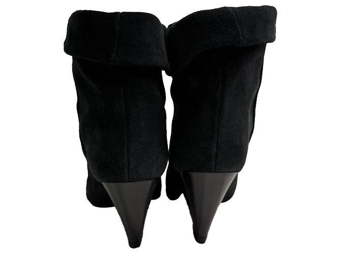 Stivaletti a punta in scamosciato nero Isabel Marant - vista 6