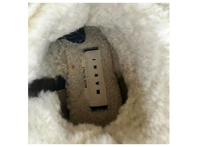 Stivaletti Marni in pelle nera Nero - vista 7