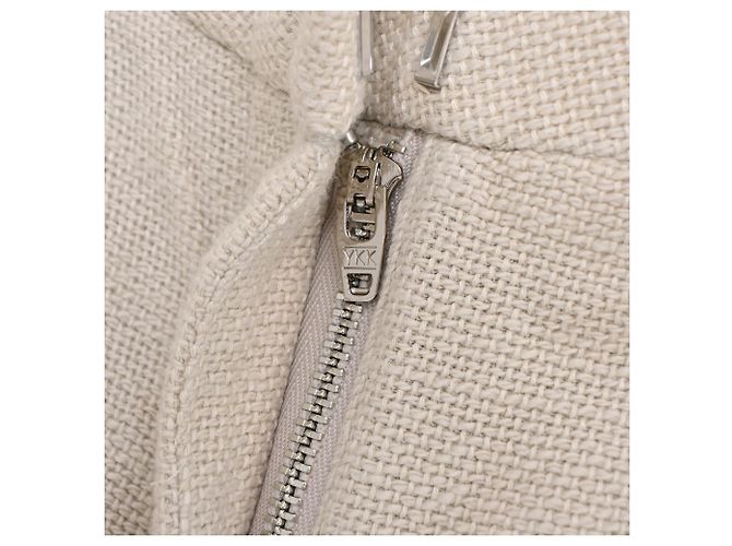 Short plissado Luisa da Staud em algodão ecru Branco - vista 7