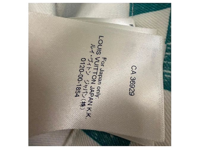 Chaqueta Trucker Louis Vuitton Damier Denim en algodón verde - vista 13