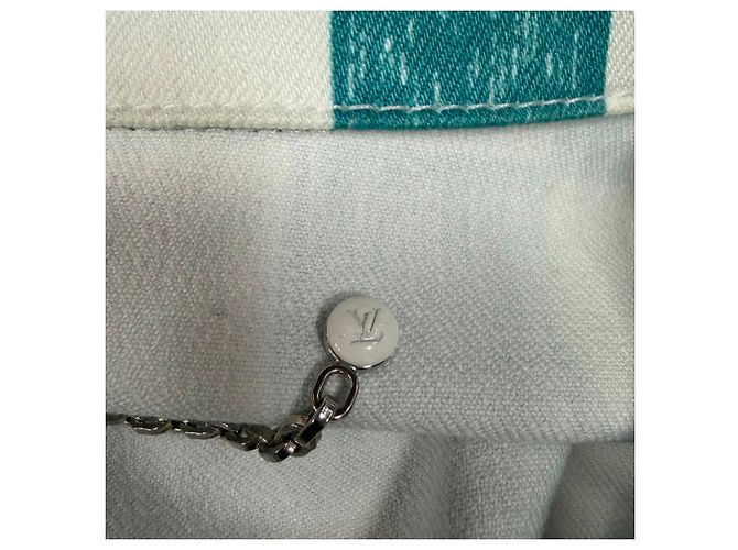 Chaqueta Trucker Louis Vuitton Damier Denim en algodón verde - vista 7