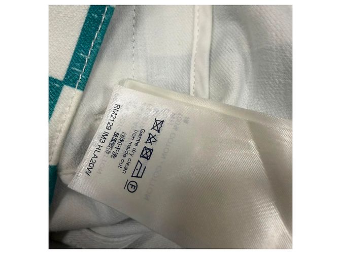 Chaqueta Trucker Louis Vuitton Damier Denim en algodón verde - vista 9
