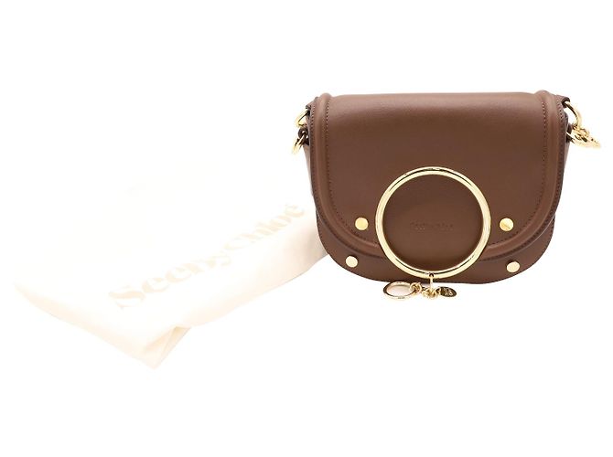 See by Chloé Borsa a tracolla See By Chloe Mara in pelle marrone - vista 7