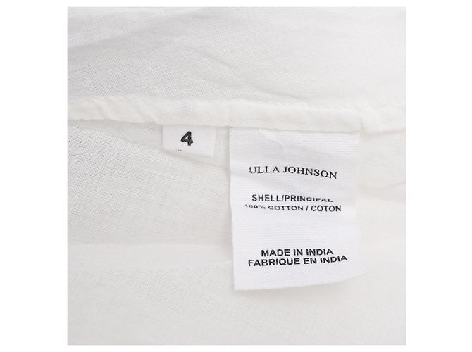 Vestido largo Marjorie de Ulla Johnson en algodón blanco - vista 5