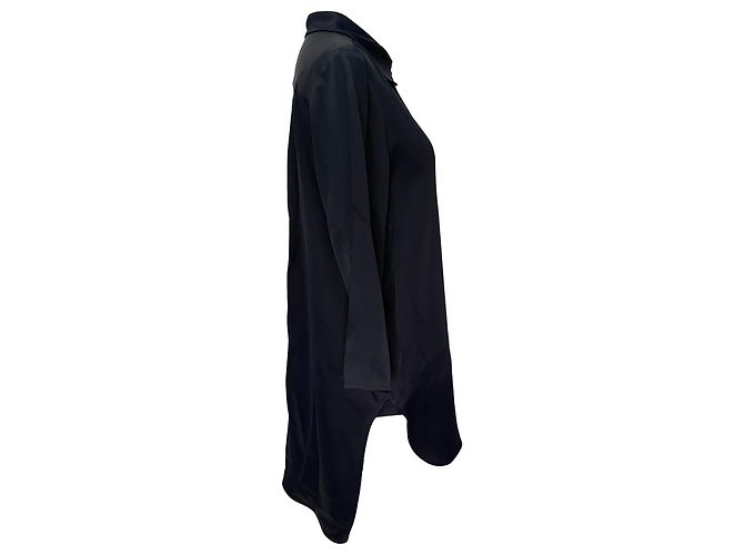 Khaite Button-Down-Hemd aus Acetat in Navy Blue Blau Marineblau - Ansicht 2