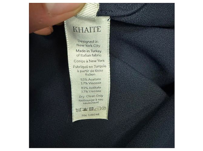 Khaite Button-Down-Hemd aus Acetat in Navy Blue Blau Marineblau - Ansicht 6