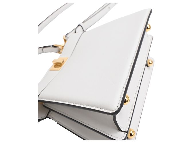 Fendi Petite Peekaboo I See U Handtasche aus grauem Lammleder - Ansicht 17