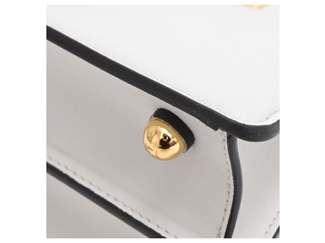 Fendi Petite Peekaboo I See U Handtasche aus grauem Lammleder - Ansicht 21