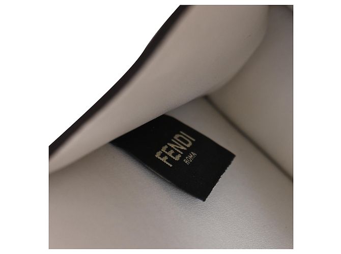 Fendi Petite Peekaboo I See U Handtasche aus grauem Lammleder - Ansicht 5