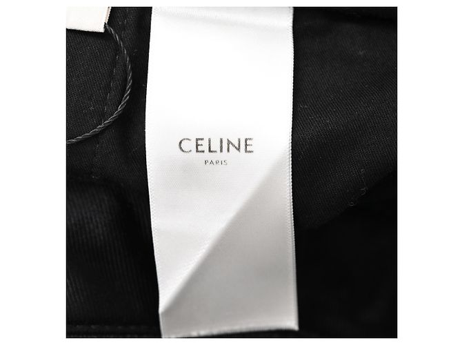 Céline Pantalones de pierna recta a cuadros Celine en lana gris - vista 4