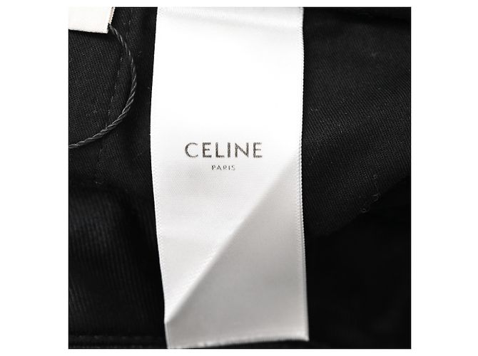 Céline Pantalones de pierna recta a cuadros Celine en lana gris - vista 8
