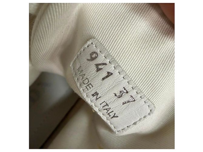 Sneakers alte in gabardine Prada in tela bianca Bianco - vista 15