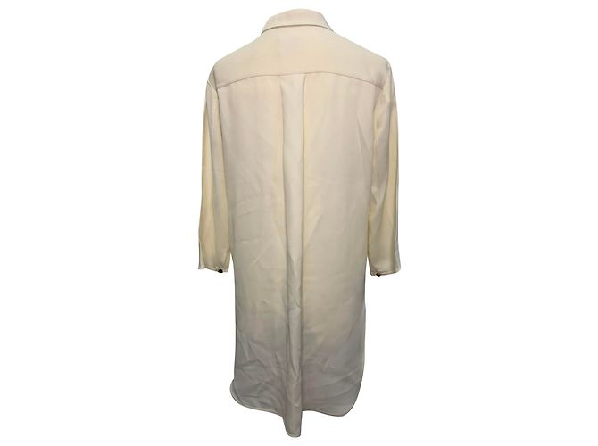 Khaite Button-Down-Hemd aus cremefarbener Acetat Weiß Roh - view 3