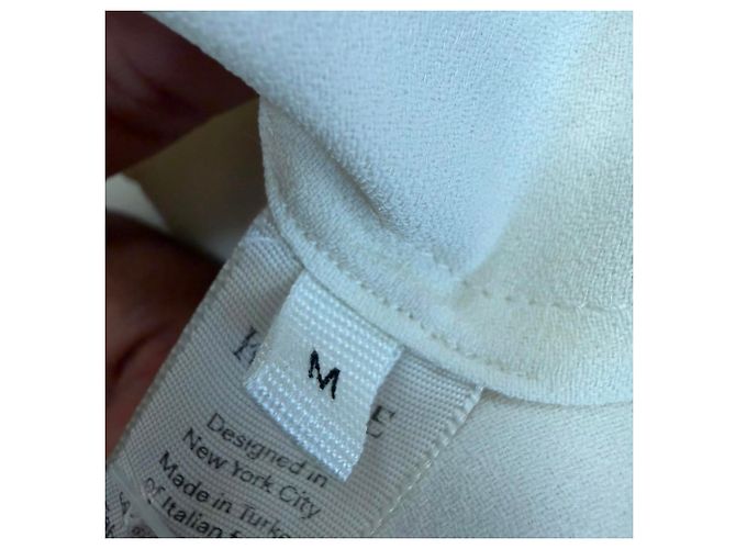 Khaite Button-Down-Hemd aus cremefarbener Acetat Weiß Roh - view 5