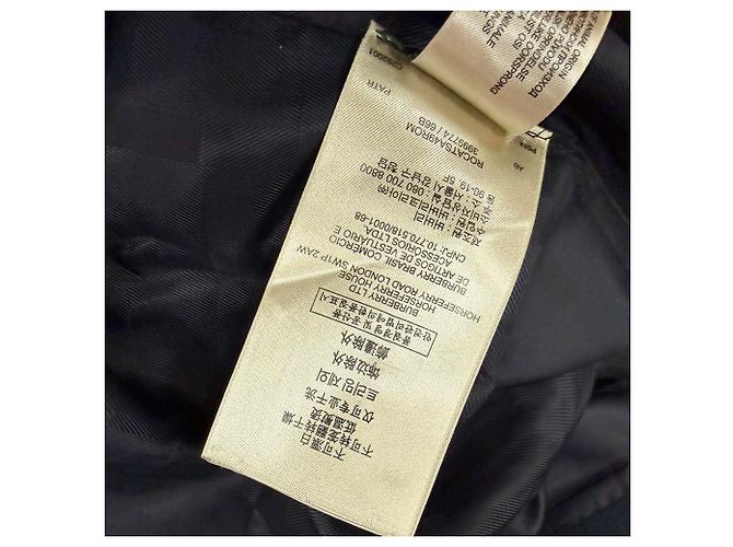 Abrigo de botonadura sencilla Burberry en lana negra Negro - vista 10