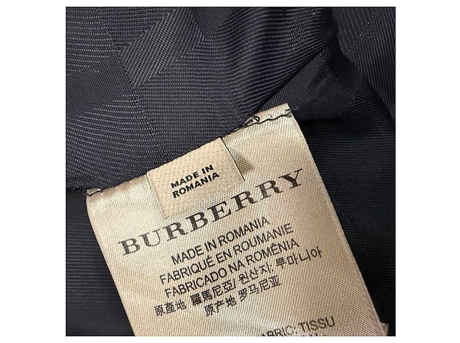 Abrigo de botonadura sencilla Burberry en lana negra Negro - vista 6