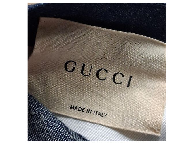 Vaqueros acampanados Gucci Rabbit Patch en denim azul claro - vista 3