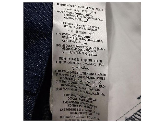 Vaqueros acampanados Gucci Rabbit Patch en denim azul claro - vista 4
